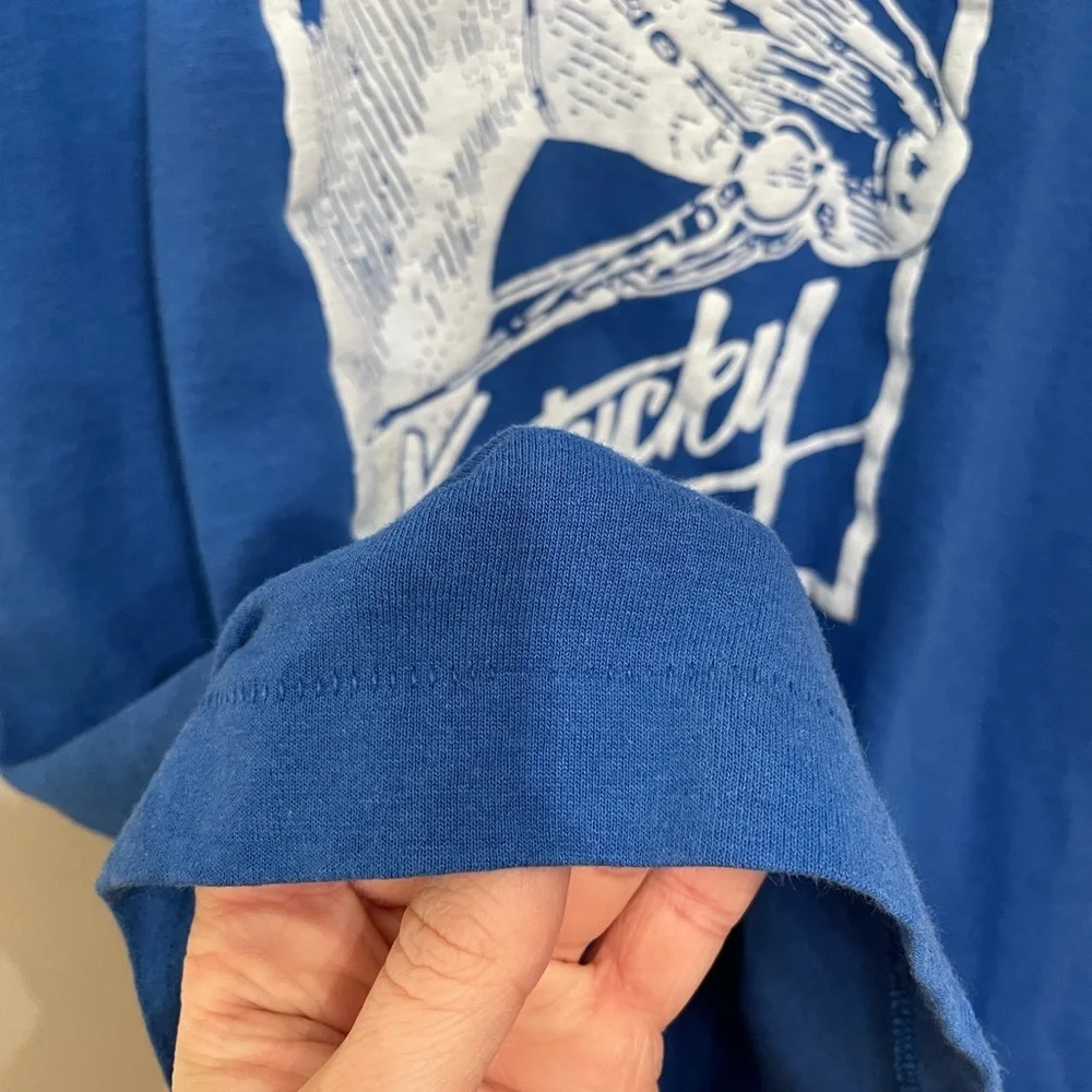 Vtg Single Stitch Kentucky Graphic Tshirt USA Made Derby Horse Thoroughbred XL